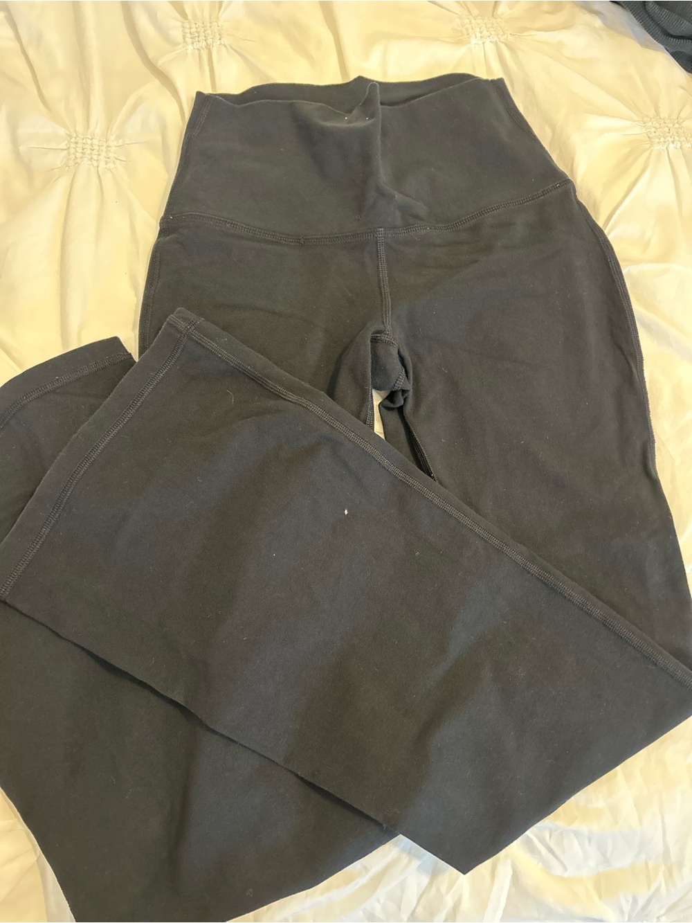TNA Wide-Leg High-Rise Black Yoga Pants